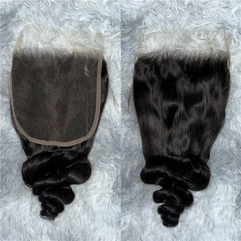 Virgin Hair Loose Wave 4X4 5x5 6x6 7x7 HD Lace Closure - 图片 4